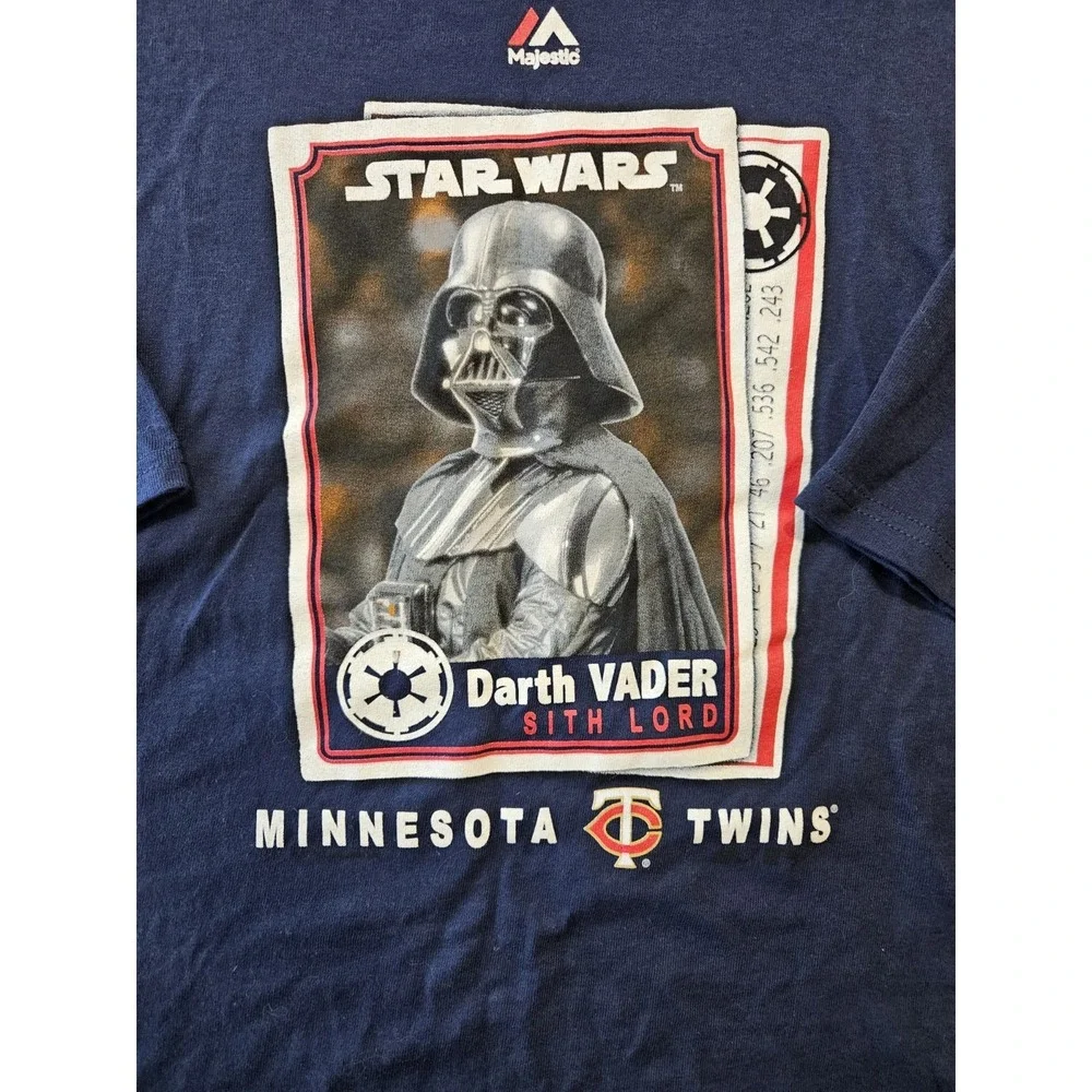 Majestic‎ Star Wars Darth Vader Minnesota Twins MLB T-Shirt Mens 2XL NWT